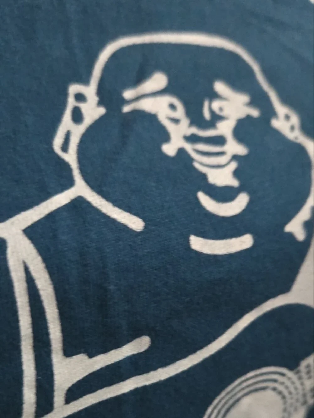True Religion Blue T-Shirt with White Logo